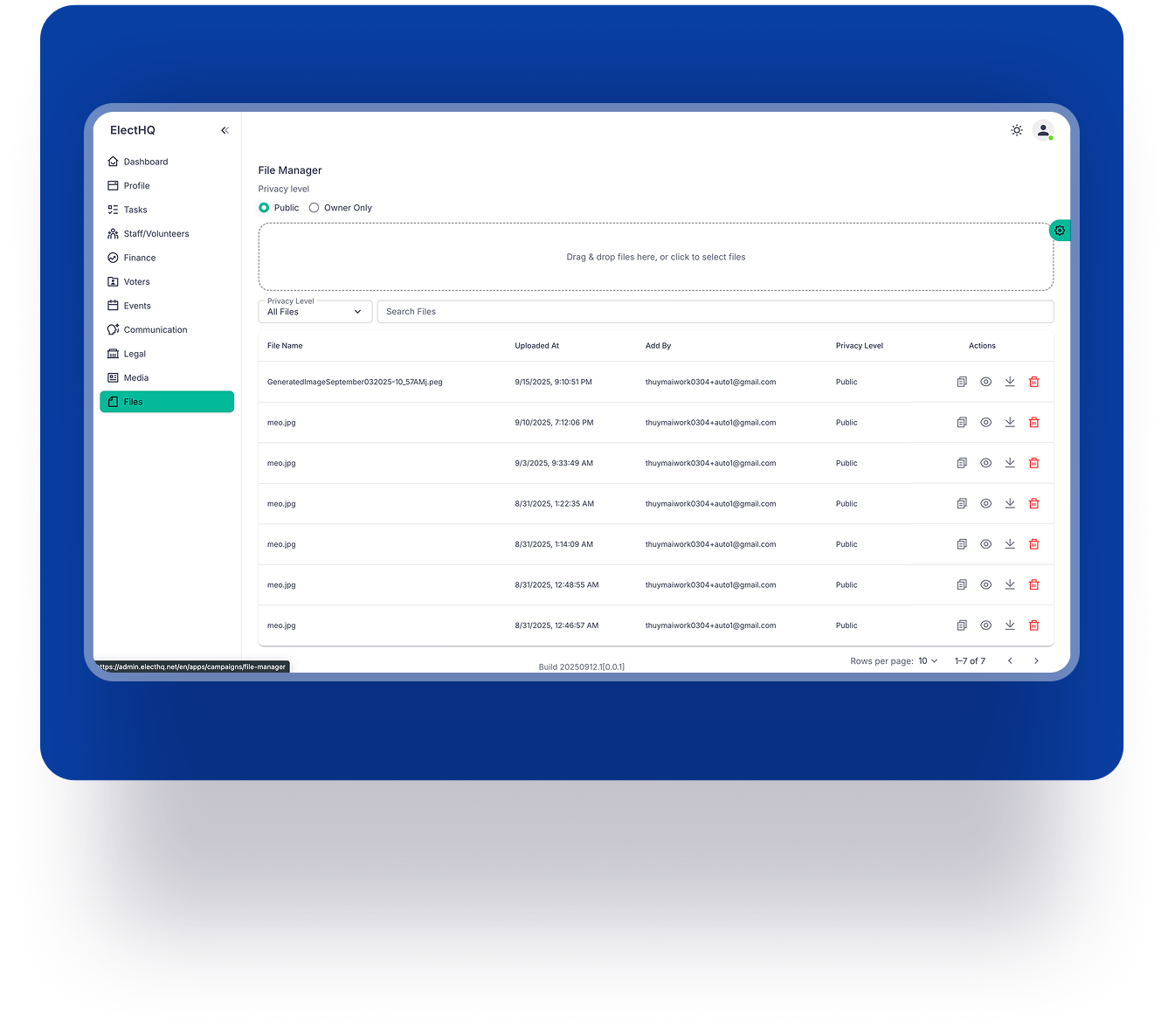 Files Interface
