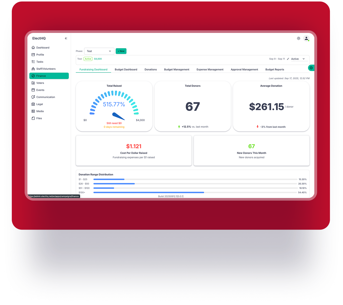 Finance Interface
