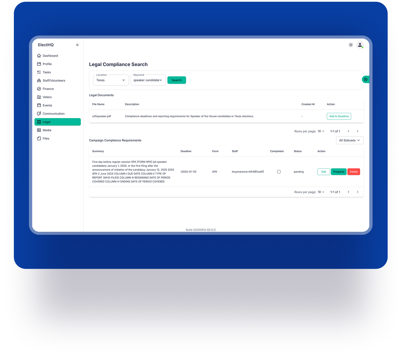 Legal Interface