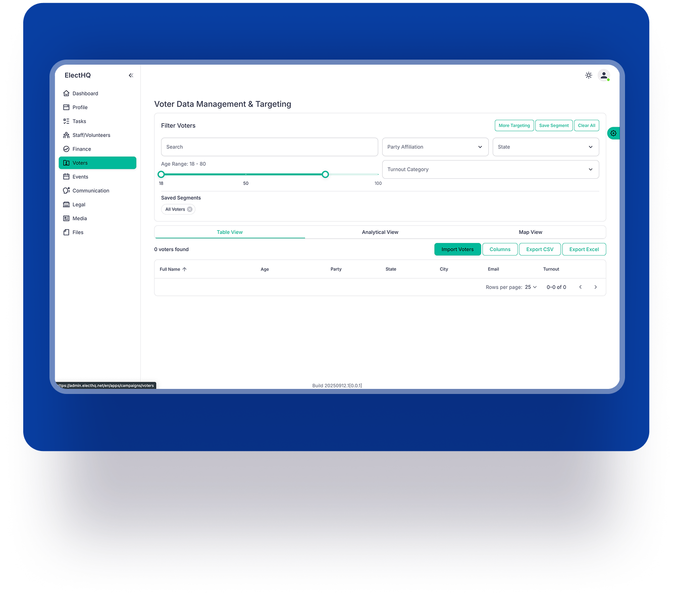 Voters Interface